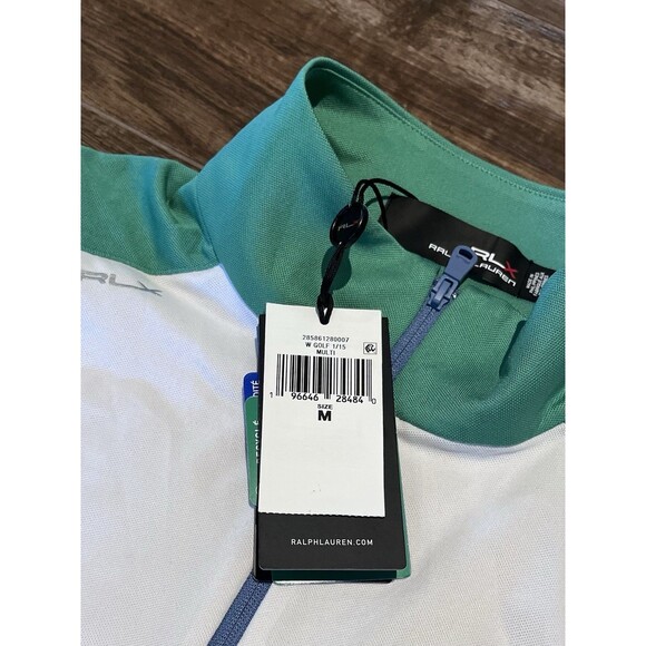 RLX Ralph Lauren Golf Polo Womens Size M White Sleeveless Shirt National Dallas - Picture 16 of 16